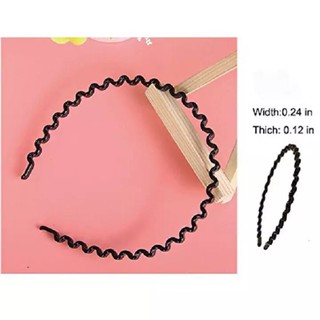 Combo 2 chiếc bờm tóc Hàn Quốc kiểu dáng lượn sóng màu đen