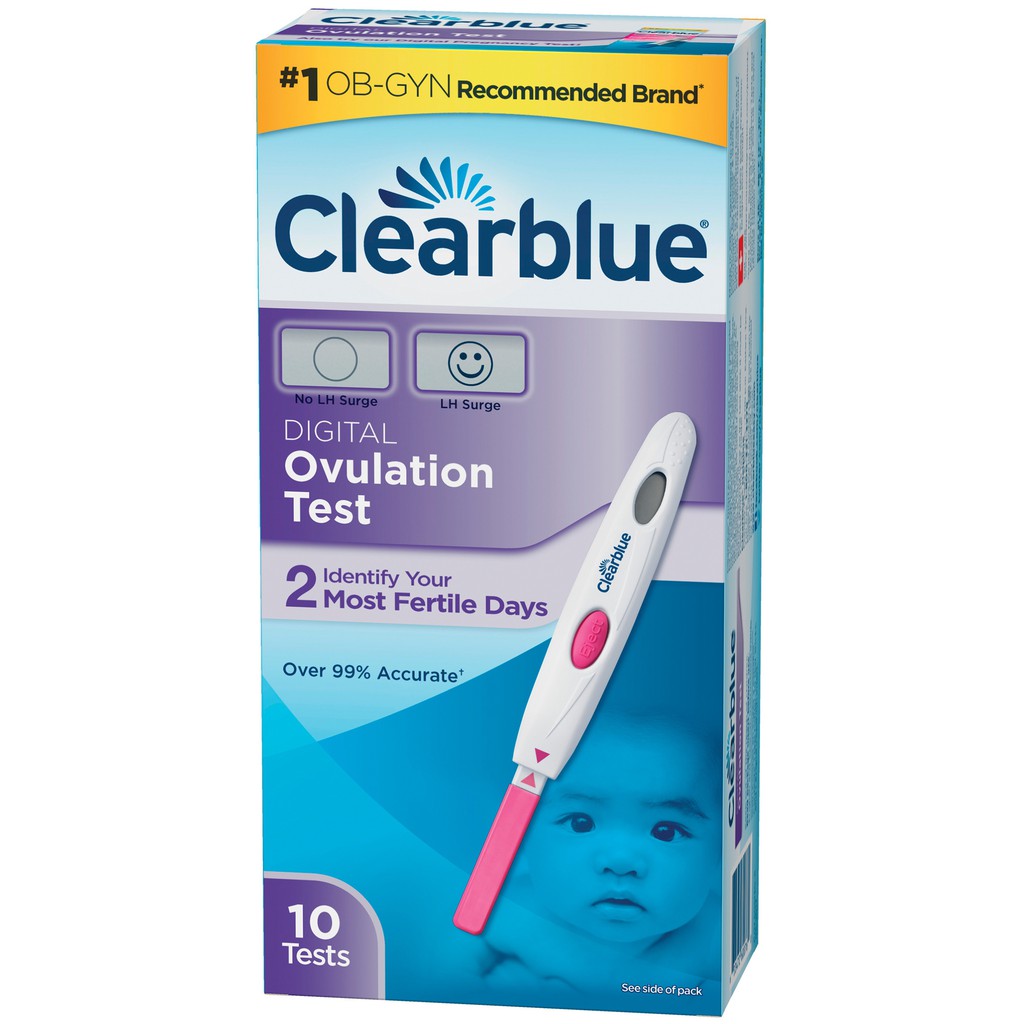 [HÀNG MỸ] 10 Que Thử Rụng Trứng Clearblue Digital Ovulation