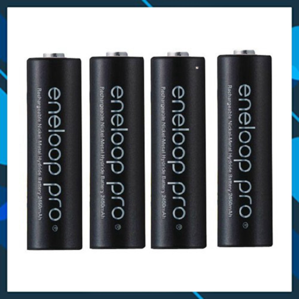 [BÁN K LỢI NHUẬN] pin sạc eneloop panasonic 2450mah - Made in Japan ( 4 viên )tặng hộp đựng pin