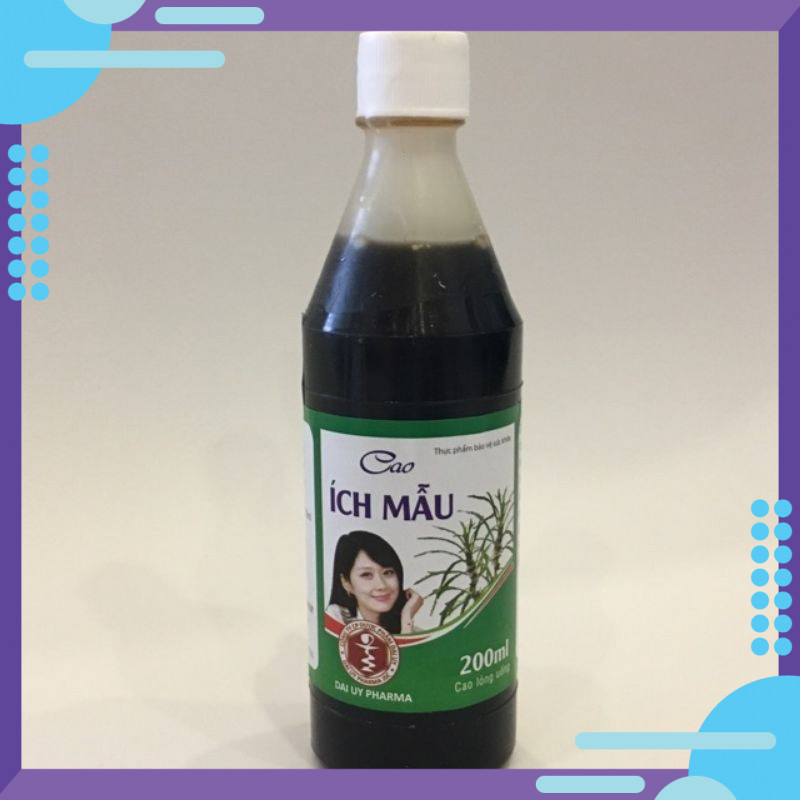 SIRO CAO ÍCH MẪU BỔ HUYẾT , ĐIỀU KINH CHAI 200 ML[IDC]