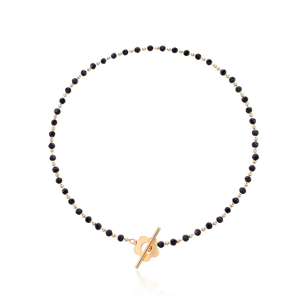(039) Vòng Cổ Choker Đính Hạt Cườm Nhỏ Bông Hoa Xinh Xắn