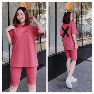 Đồ bộ nữ form rộng thun cotton mát mịn đồ dạo phố mặc nhà thời trang