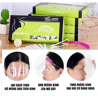 Hộp 50 miếng dán trán dùng trang điểm, vào thuốc làm tóc cho salon tóc, babershop
