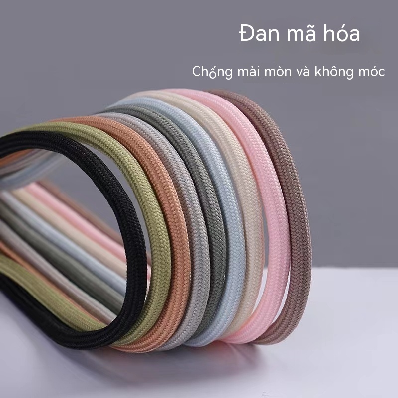 1 Cặp ✨Cá Tuyết✨dây giày tròn màu dây giày leo núi Dây Giày Thể Thao