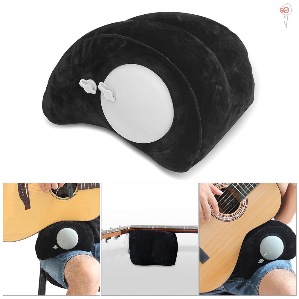 XS Portable Contoured Guitar Cushion Soft Leather Cover Guitar Cushion for Classical Acoustic Electric Guitar