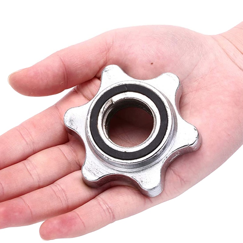 Bộ 2 Kẹp Vít Dạng Xoay Đường Kính 1In Tiêu Chuẩn Cho Thanh Tạ Cao Su