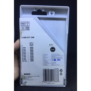 [CHÍNH HÃNG] Bộ mũi khoan HSS-R 10 mũi