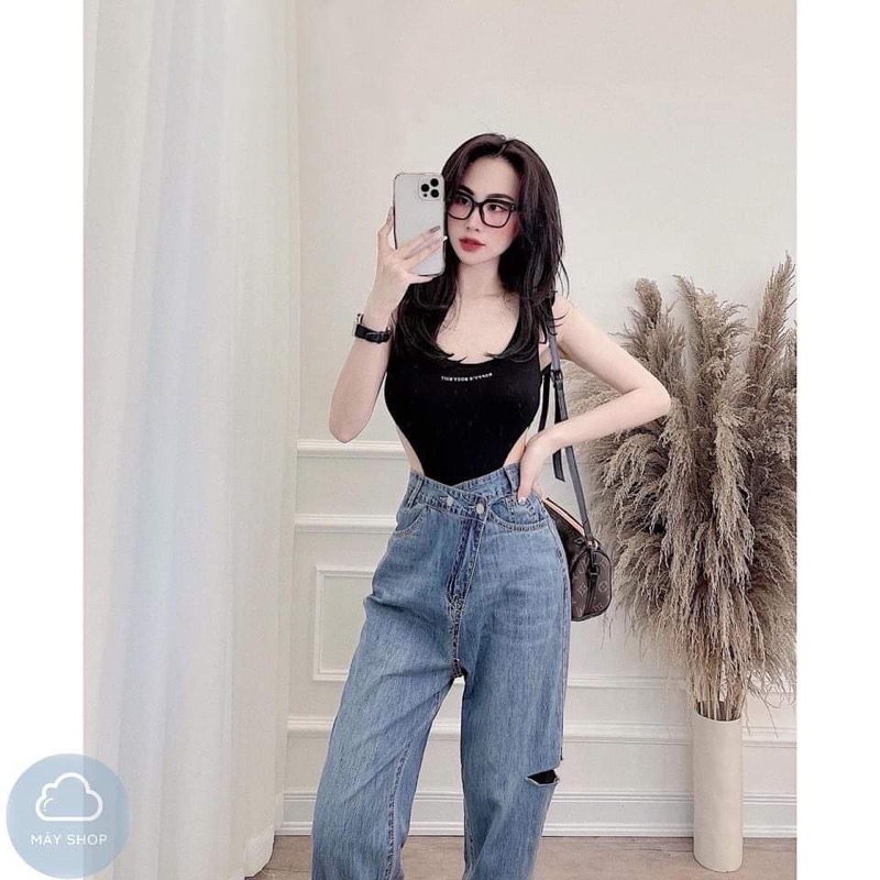 [Mã FAMARAL1 giảm 10K đơn 50K] Quần baggy cạp lệch TC6