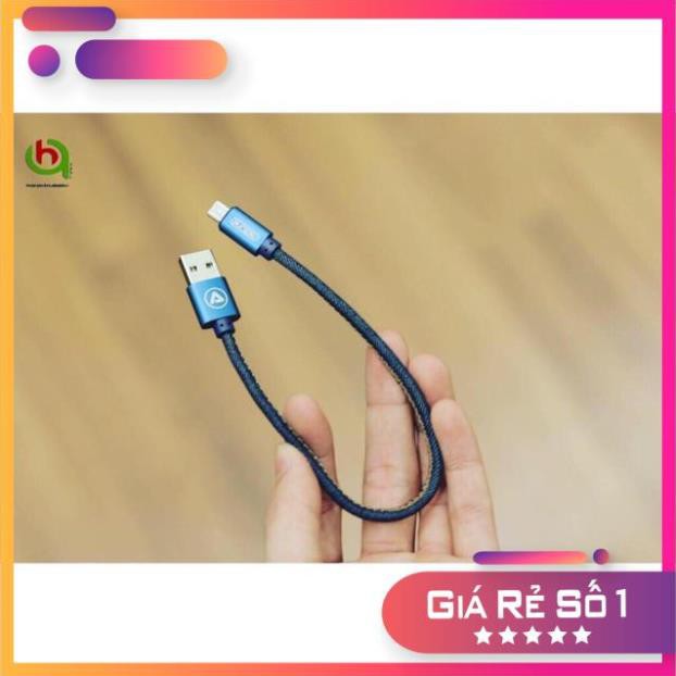 Cáp Micro 25cm Bọc dù !Hỗ trợ sạc nhanh !Siêu Chất !