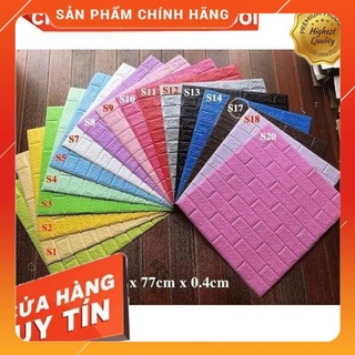 Combo 5 tấm xốp dán tường giả gạch 3d dày 4mm 70x77cm