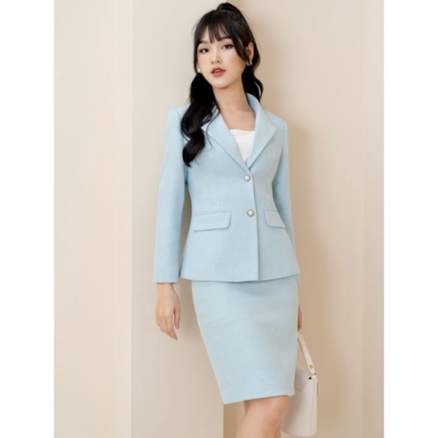 thời trang công sở nữ thiết kế. Chất vải DẠ TWEDD CAO CẤP - Orchid CD15O107