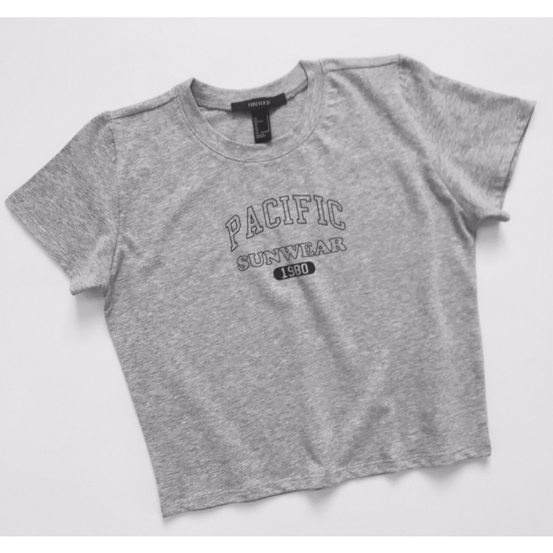 Áo thun croptop cổ tròn tay ngắn - PACIFIC Tee F21 • Storenyy