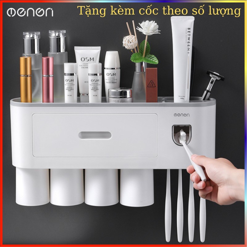 Kệ Để Đồ Phòng Tắm Đa Năng (Kèm Bộ Nhả Kem Đánh Răng Cao Cấp) .