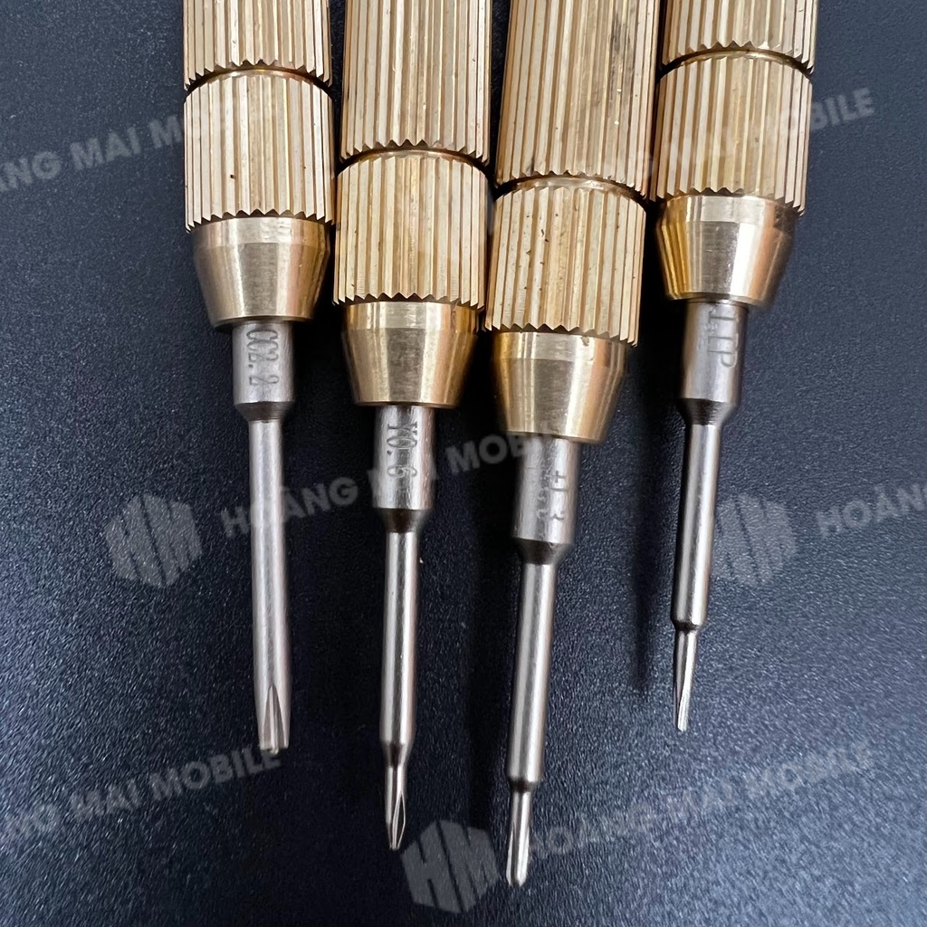Bộ tô vít đồng 4 cây (3, 4, 5 cạnh và 2 tầng)