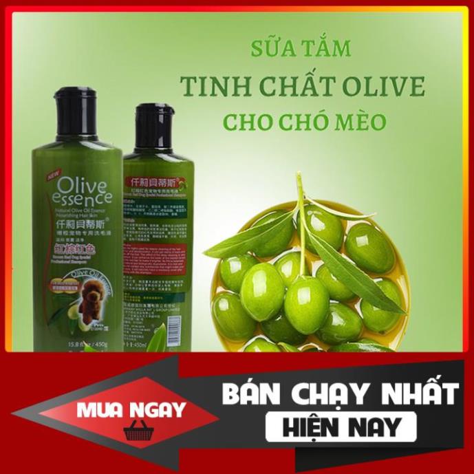 Sữa Tắm Olive Essence Cho Chó Mèo 450ml Giá Rẻ