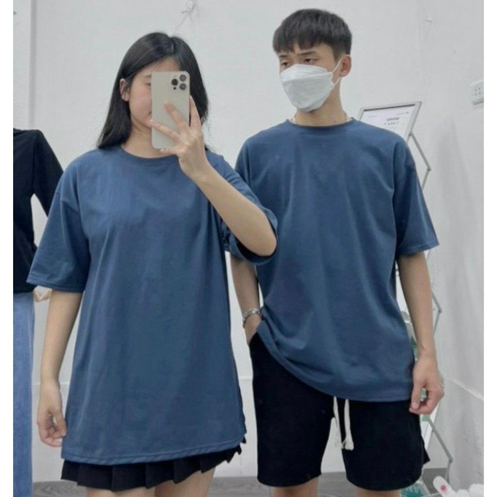 Áo phông thun nữ nam 3158 trơn tay lỡ unisex nhiều màu chất cotton khô mặc xinh