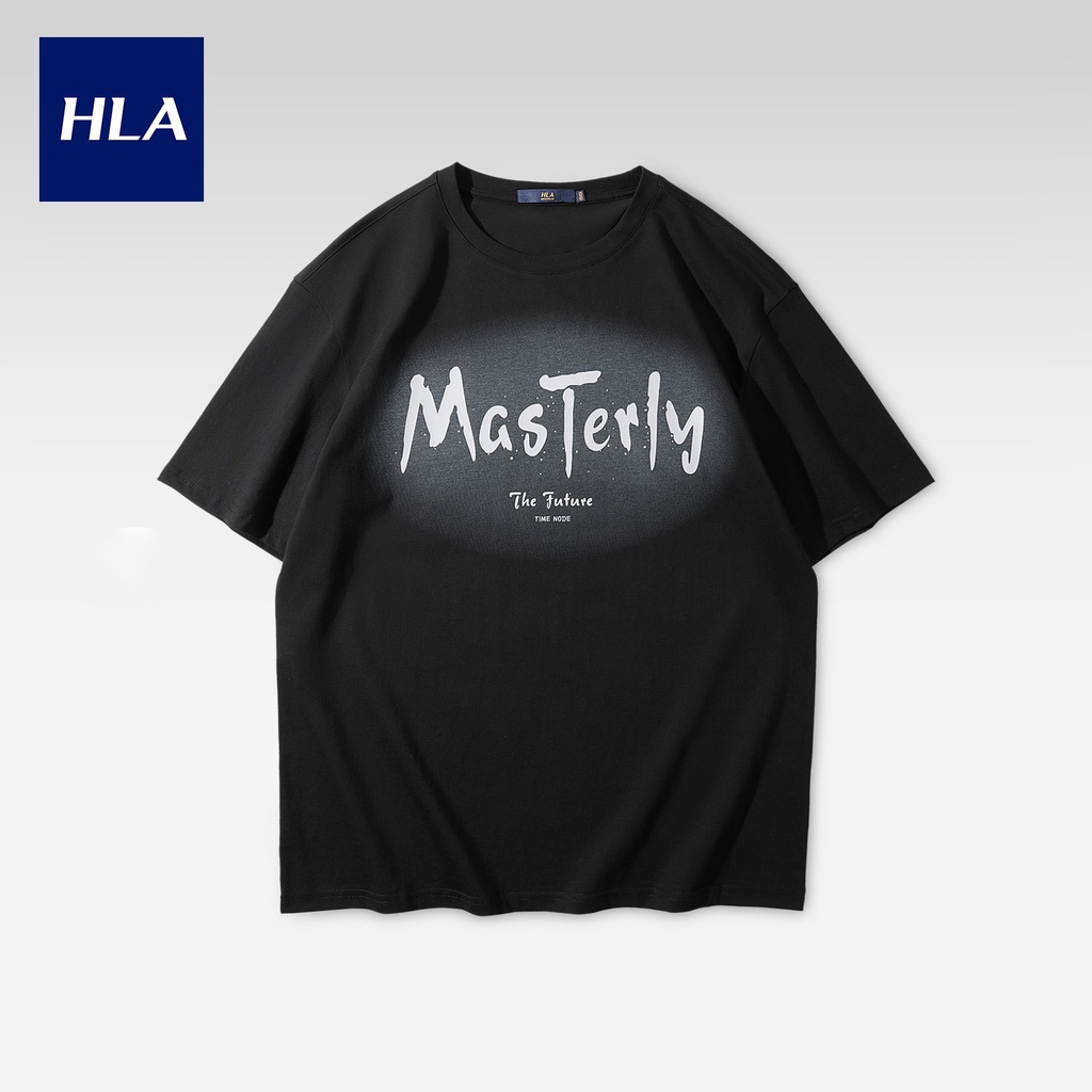 HLA - Áo thun nam oversize vải cotton mềm thoáng khí Classic oversize breathable cotton T-shirt