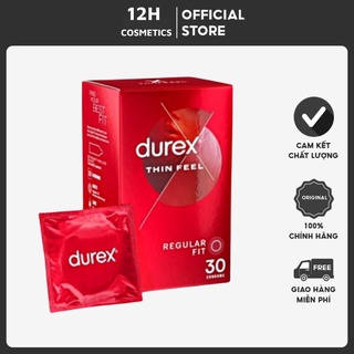 Bao Cao Su Durex Fetherlite của ÚC,siêu mỏng,ôm khít,tăng khoái cảm Hộp 30 cái
