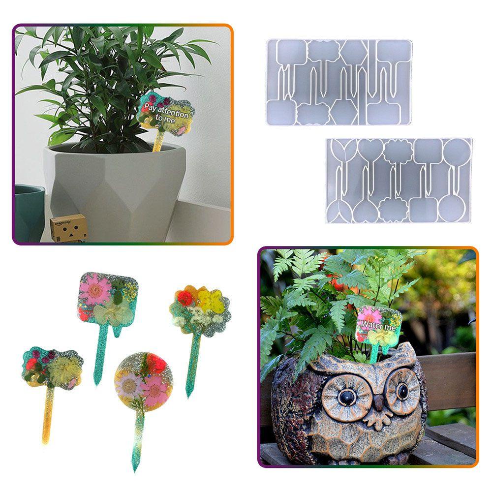 SHOUKEY Khuôn Silicone Làm Nhãn Treo Chậu Cây Bonsai DIY