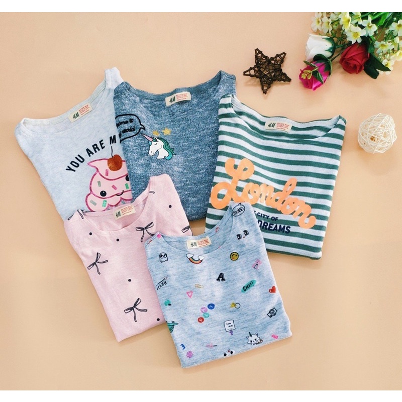 XD- Áo len mỏng size 1/2y-12/14y
