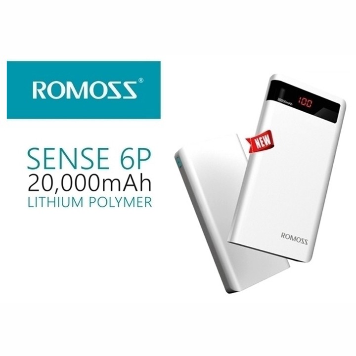 PIN DỰ PHÒNG ROMOSS SENSE 6P 20000 MAH