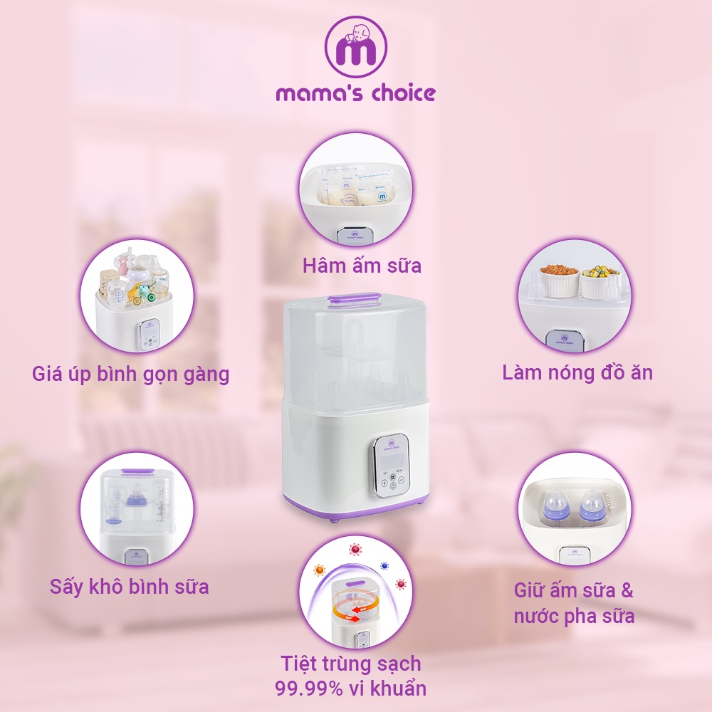 Máy Tiệt Trùng Sấy Khô và Hâm Sữa 5 in 1 Mama’s Choice