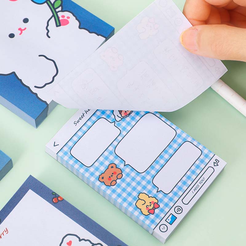 Giấy ghi chú hình gấu ngộ nghĩnh đáng yêu