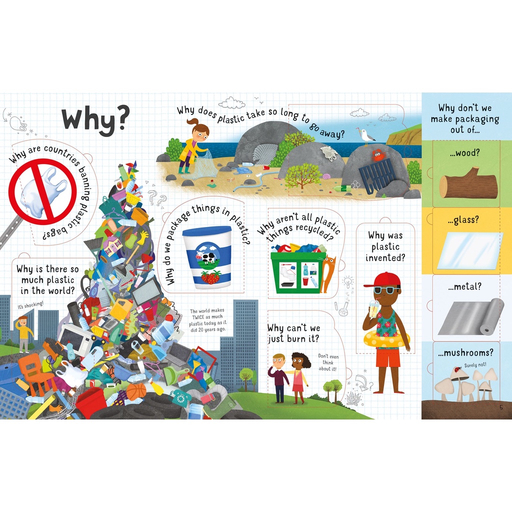Sách Lift-the-Flap Questions and Answers about Plastic