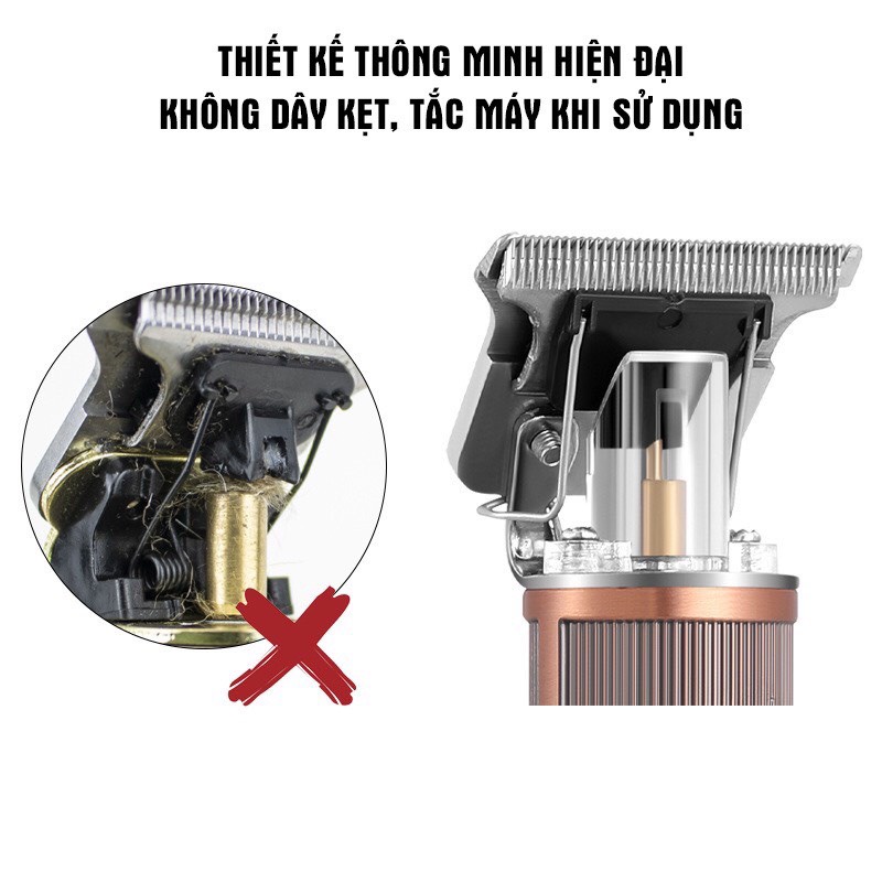 Tông đơ cắt tóc gia đình tặng kèm nhiều quà tặng, Máy cạo râu đa năng 4in1 cao cấp chống nước chính hãngHTC, sạc pin USB