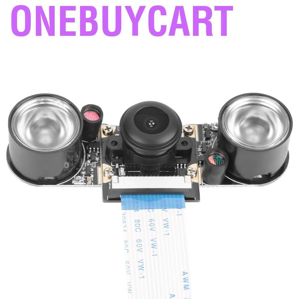 Onebuycart 5 Million Pixels Night Vision 130° Viewing Angle Camera Module Board For Raspberry Pi B 3/2