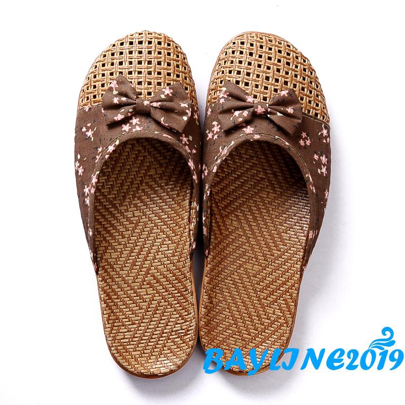 Dép thiết kế thoải mái phối nơ đơn giản thời trang