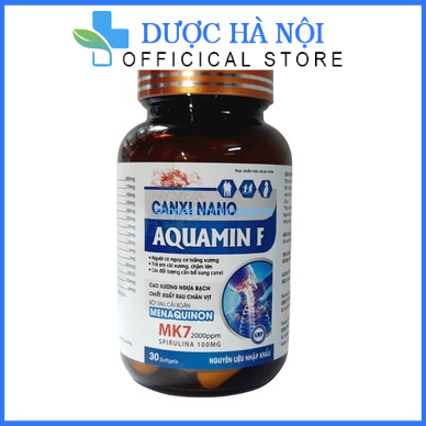 Viên uống canxi nano aquamin F cho người loãng xương , trẻ em còi xương, chậm lớn , giúp bổ sung canxi – hộp 30 viên