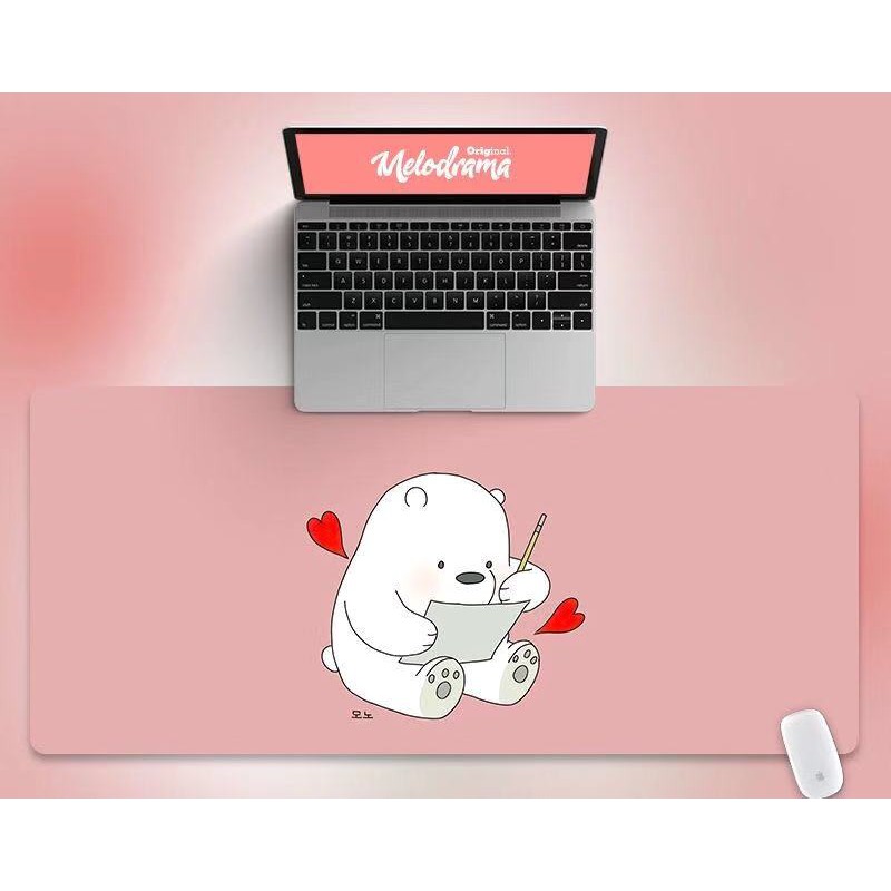 Three bears cartoon mouse pad keyboard pad