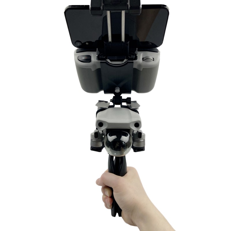 Stabilizer Bracket Handheld Gimbal Kit Remote Control Clip with 1/4 Port Tripod Connection for DJI Mavic Air 2 Drone