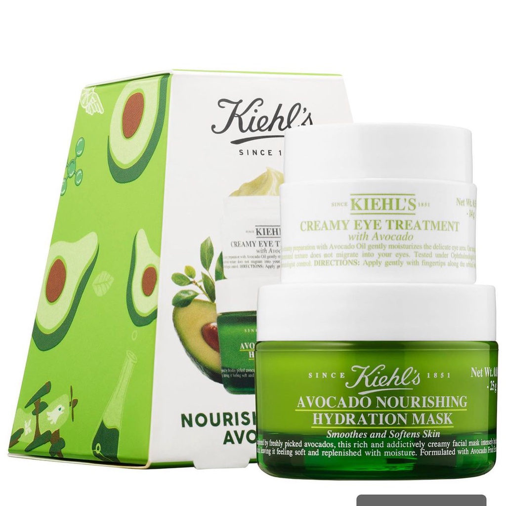 Set mask+kem mắt bơ k.i.e.h.l's + 2,2% phí shoppee