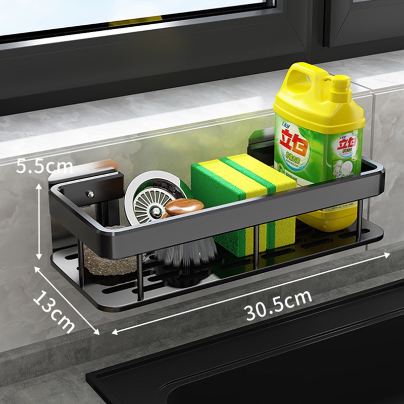 A - LIFE Giá Đỡ Bọt Biển Rửa Chén / Xà Phòng Tiện Dụng Cho Nhà Bếp