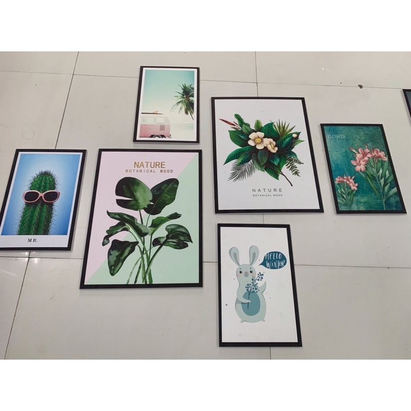 Bộ 6 Tranh Fomex Treo Tường - Dán Tường - GIÁ SIÊU RẺ - tranhdecor - tranhtrangtri - Chuối Decor