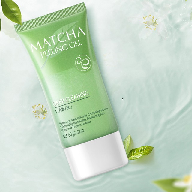 Gel Tẩy Tế Bào Chết Da Mặt Matcha Trà Xanh Laikou Peeling Gel 60g