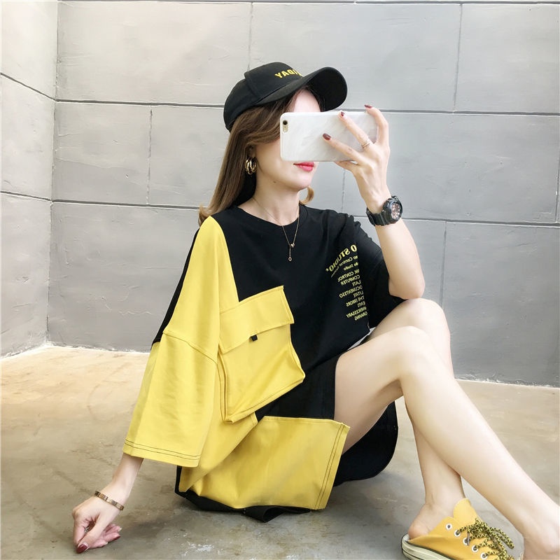 Áo from rộng áo thun cộc tay nữ hàng thiết kế mới chất cotton 100% | BigBuy360 - bigbuy360.vn