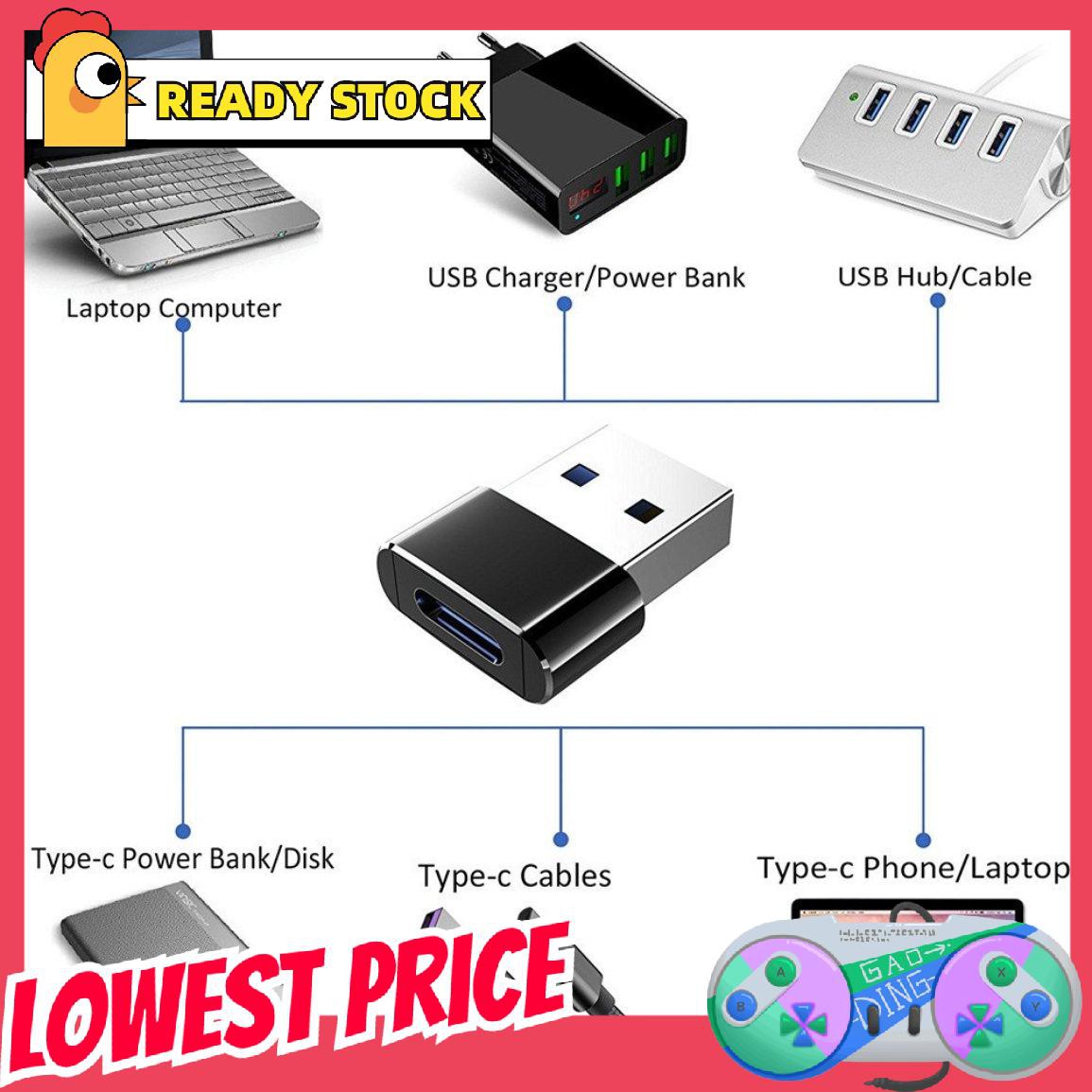 Đầu Chuyển Đổi Usb 2.0 Type C Sang Otg Usb 2.0 A | BigBuy360 - bigbuy360.vn