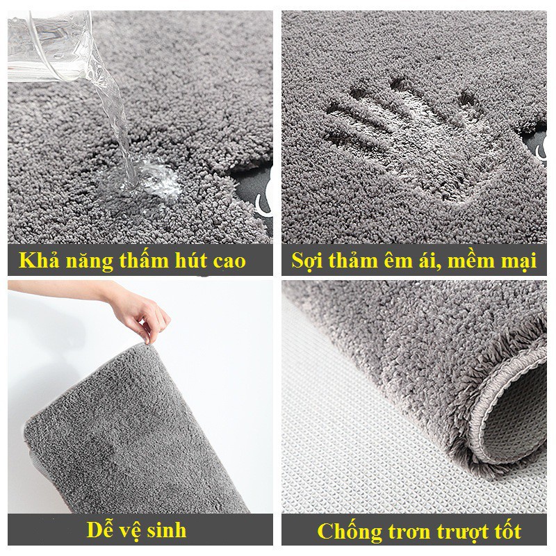 THẢM CHÙI CHÂN CAO CẤP [ HÚT NƯỚC -- CHỐNG TRƯỢT] 2424 SHOP KHO TỔNG VP88