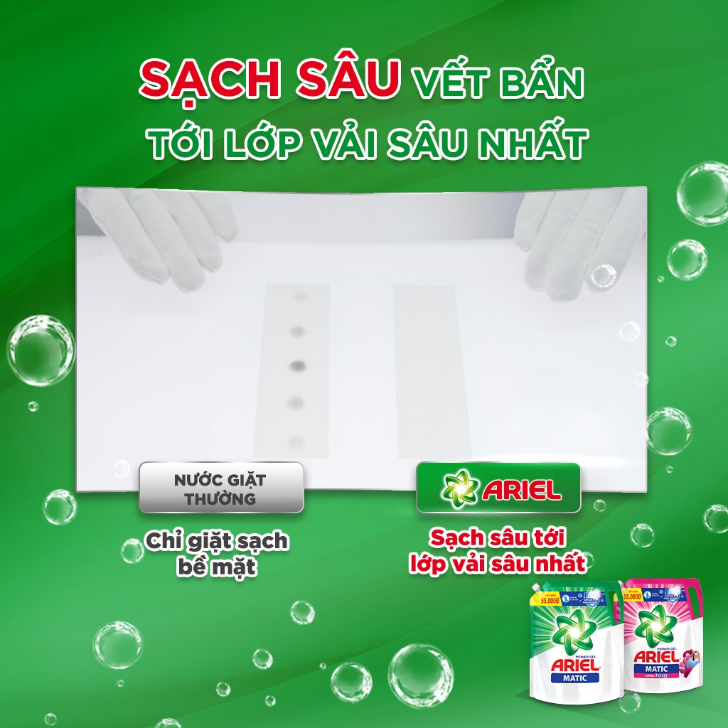 Combo 2 túi nước giặt Ariel Matic 2.1kg - 2.3kg