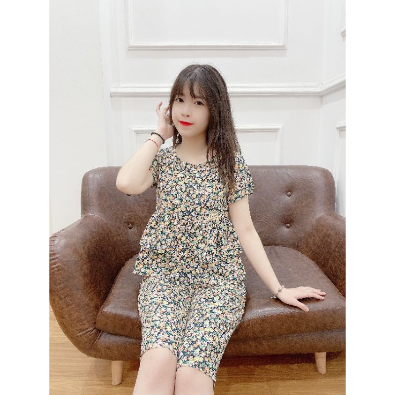 Quần áo mặc nhà cổ vuông đáp ren | BigBuy360 - bigbuy360.vn