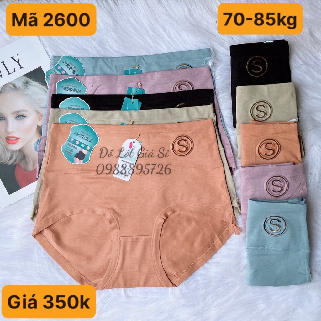 QUẦN LÓT NỮ LƯNG CAO ÔM BỤNG mã 2600
