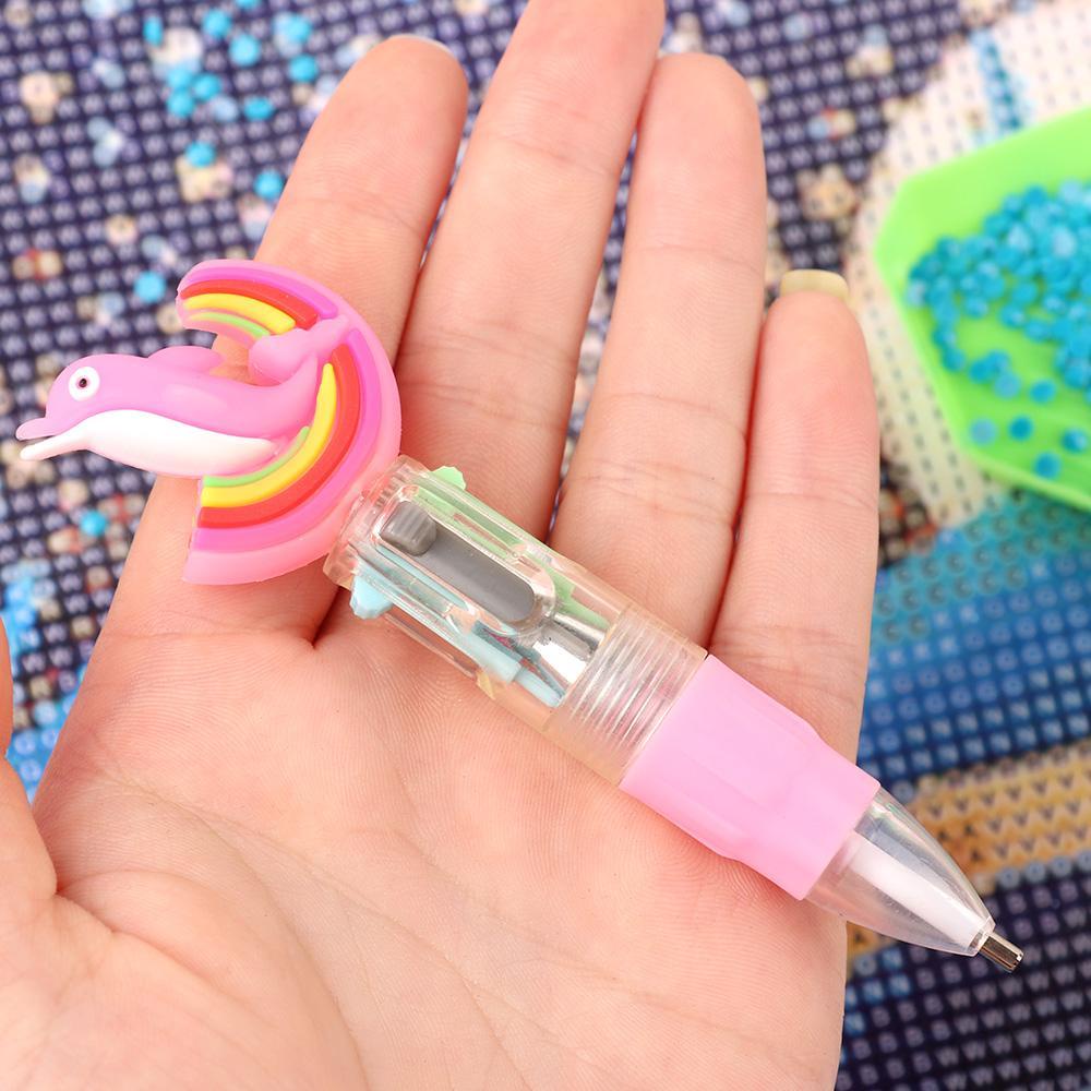 ESPO Bộ Phụ Kiện Làm Tranh Đính Đá DIY Hình Cú Mèo Cá Heo 5D Dễ Thương