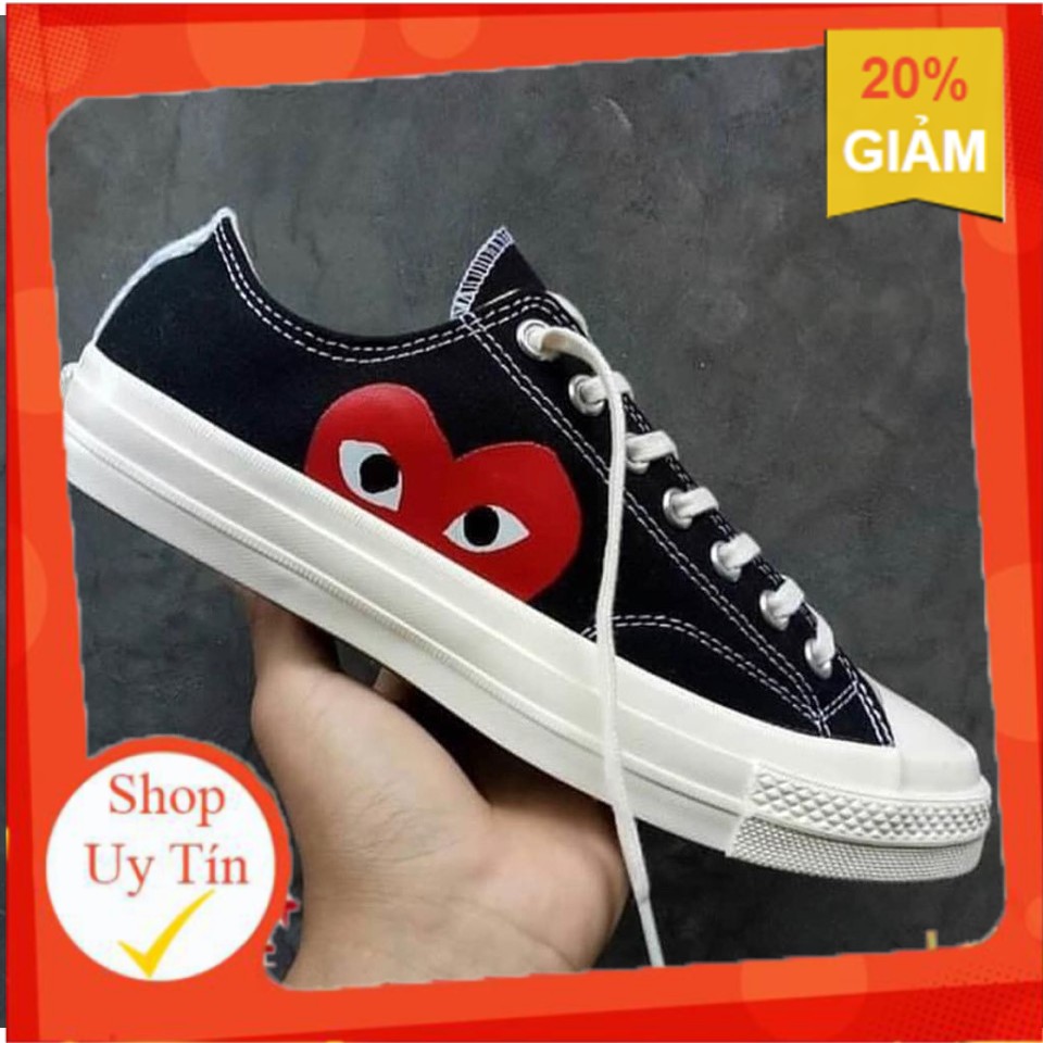 giày sneaker CONVERSEE CDG BLACK . `