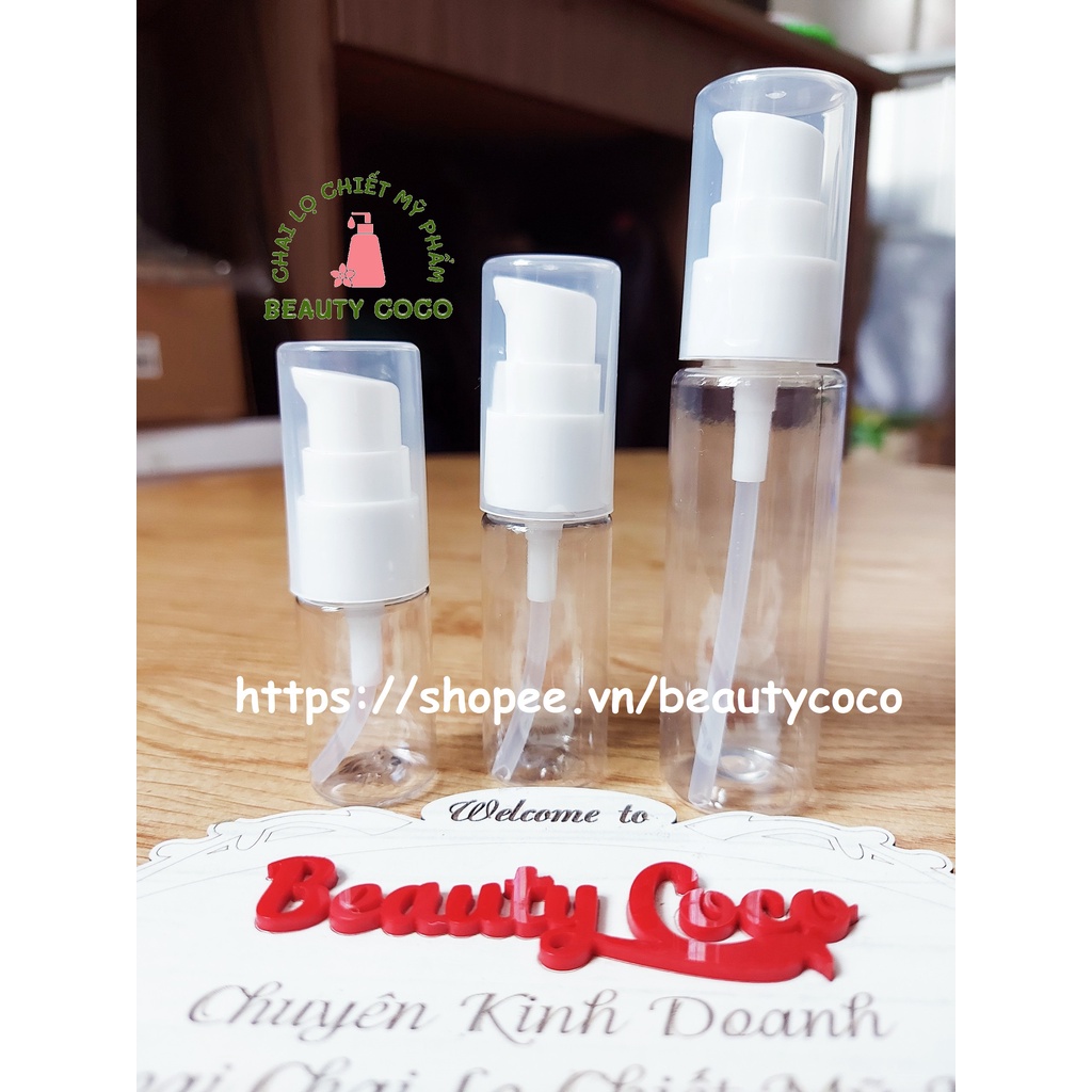 Chai Nhựa Xịt Ấn Giọt Phun Sương Nắp Bật 10ml 20ml 30ml