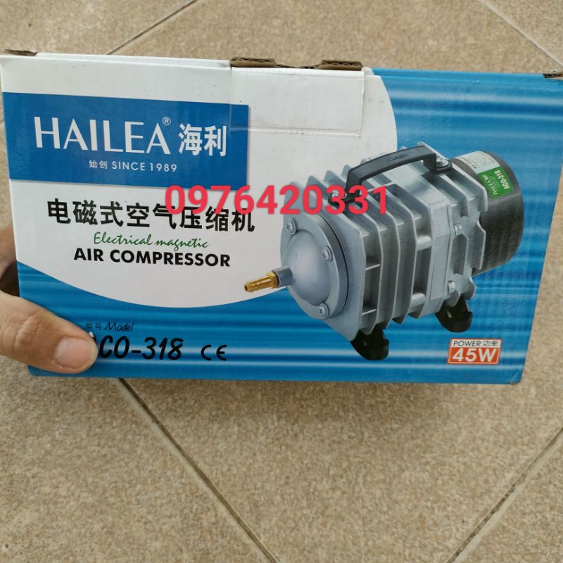 Máy Bơm Thổi  Khí, Sủi Khí Oxy Chạy Điện 220V, Đủ Bộ Máy Sủi Cá 45w,25W