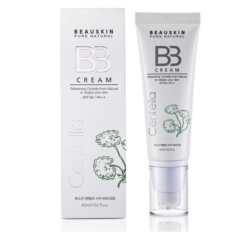 [MUA BB TẶNG CHÌ MÀY] Kem Lót Nền BB Cream Mỏng Mịn Beauskin Hàn quốc 45ml/ tuýp TẶNG chì kẻ mày Beauskin 5g/ cây