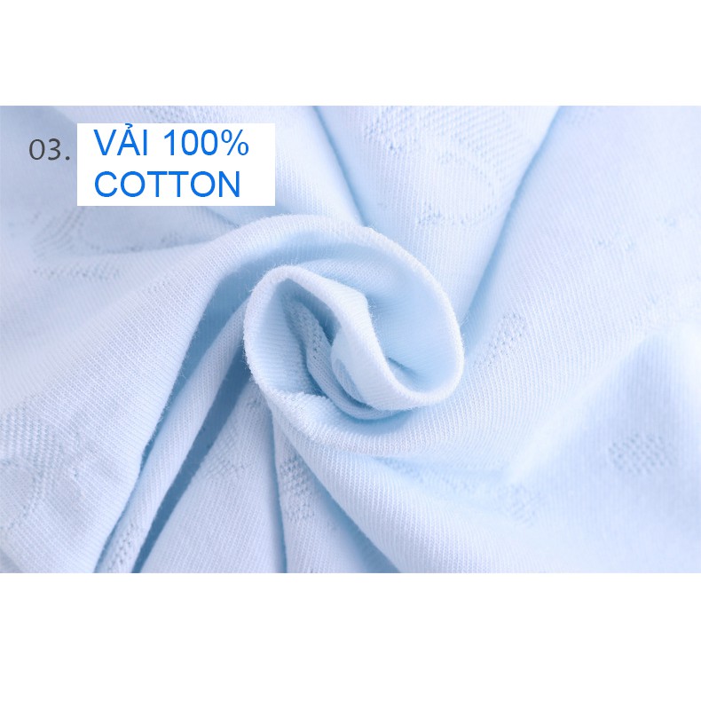 Áo liền quần Body cotton dài tay mỏng mặc hè thu cho bé trai bé gái 0-12tháng Hàng Quảng châu xuất Nhật BDH02